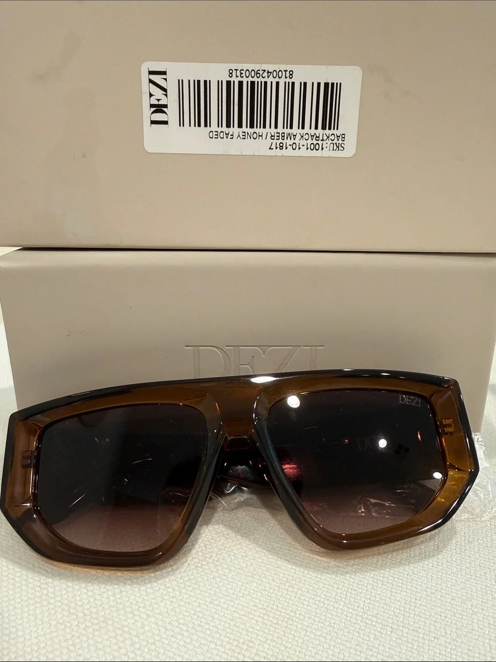 DEZI Backtrack Amber / Honey Faded Sunglasses